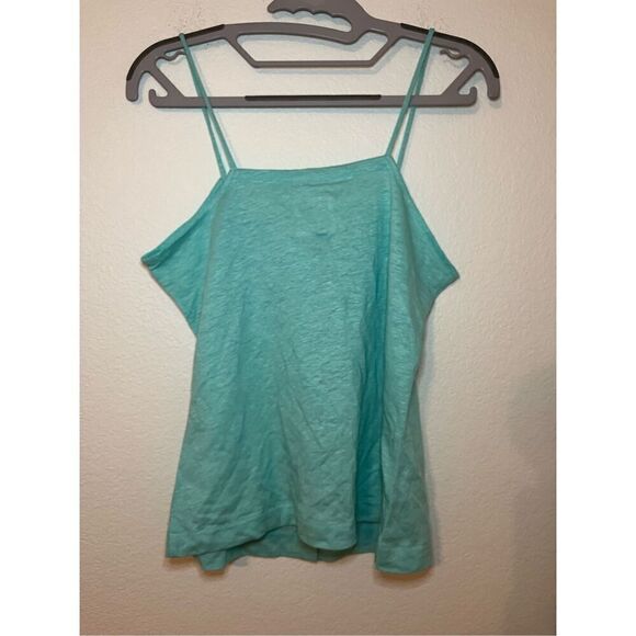 NWT Chaser Button Up Tank Top in Aqua - Picture 5 of 5